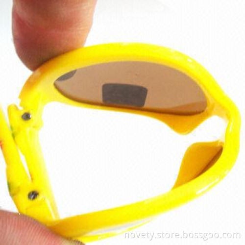 Silicone sunglasses, soft frame, different designs and colors are available